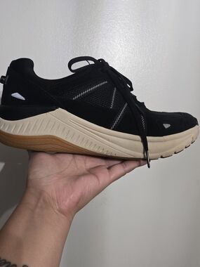 Dansko Black Sneakers with Cream and Gum Sole